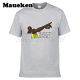 Men Retired Usain Bolt Recordholder T-shirt Clothes T Shirt Men's for 100M 200M fans gift o-neck tee W17080201